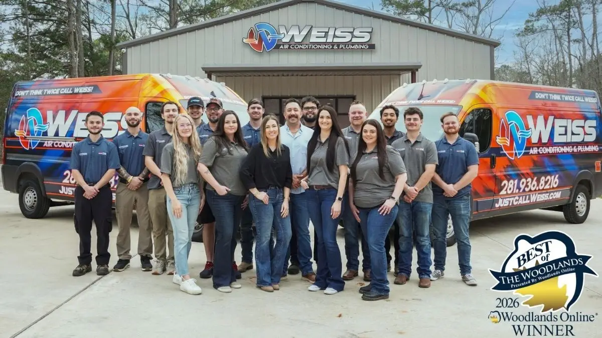 Weiss Air Conditioning & Plumbing winner of 2026 best of the woodlands